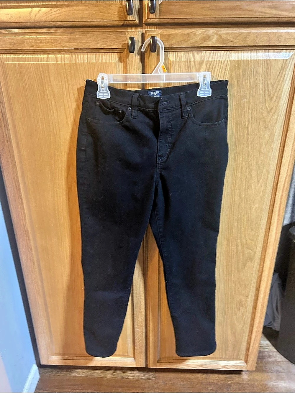 J.Crew Essential Straight Black Jean in All-Day Stretch Black Jeans Waist 29